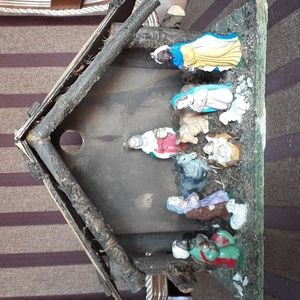 Vintage Christmas Nativity Scene Decor